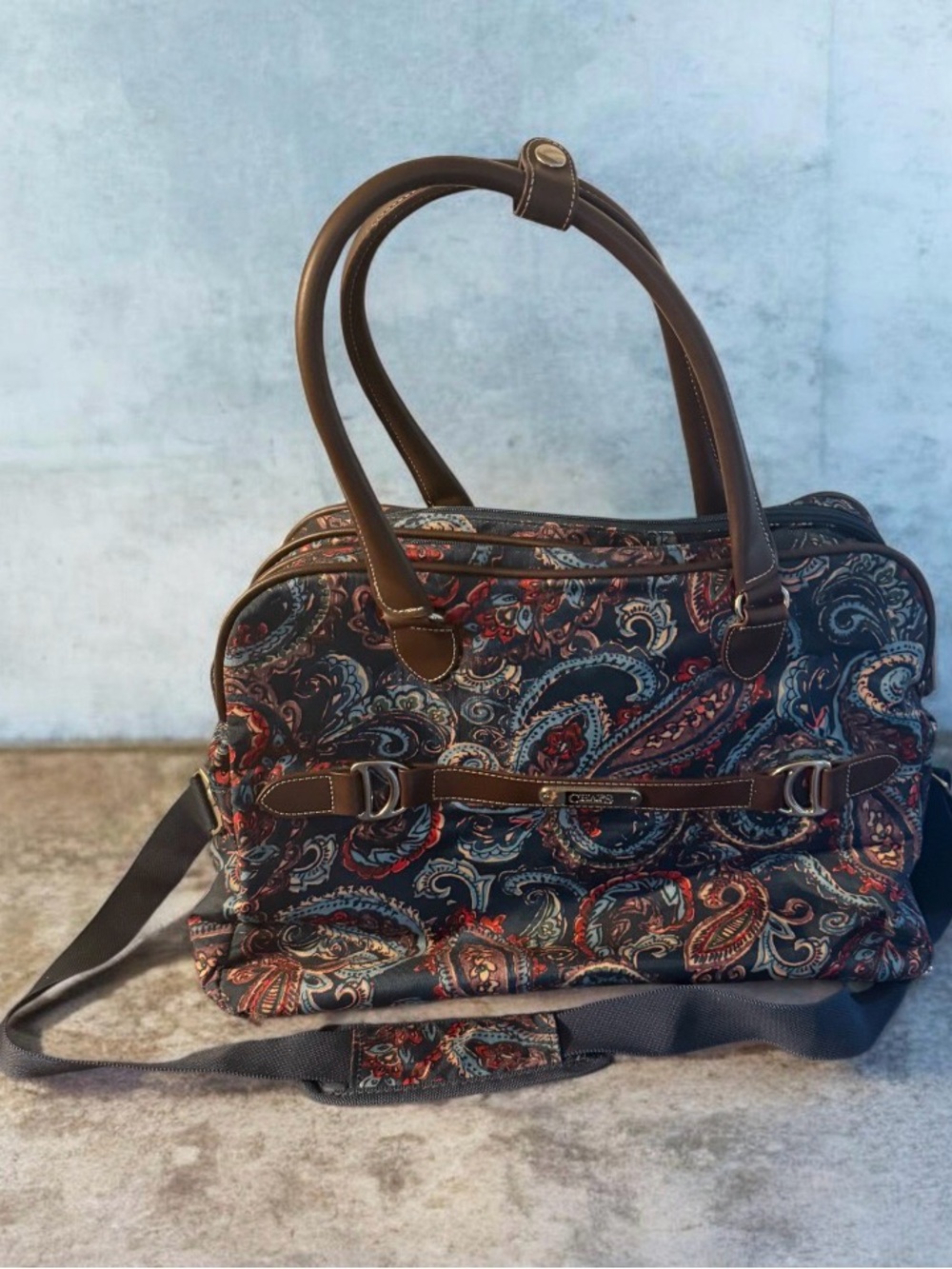 Chaps Ralph Lauren Richmond Park Mountain Paisley Carry-On Travel Bag $139.99 LN